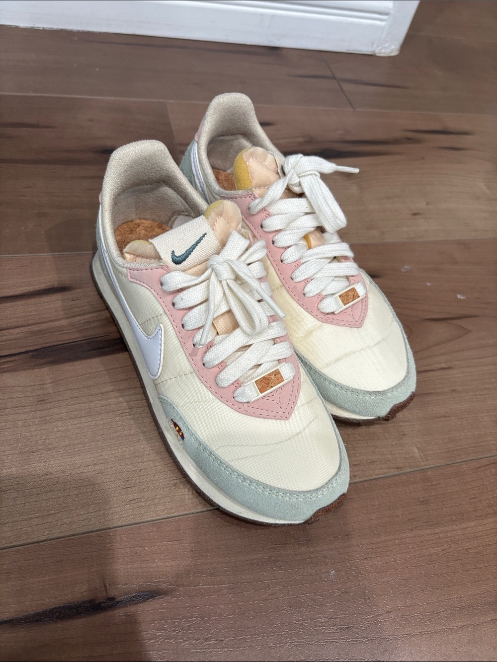 Nike Women’s Low-Top Sneakers in Cream, Pink & Sage